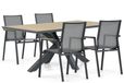 Lifestyle Garden Furniture Lifestyle Fiora/Palermo 181 cm dining tuinset 5-delig