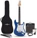Gear4music LA Elektrische Gitaar, Blauw, 10W Gitaarversterker & Accessoireset