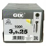 GIX SPAX Gipsplaatschroef 3,9x25mm (1000 stuks)