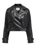 ONLY Onlkira Kunstleren jas Otw Onlkira Otw kunstleren jas voor dames (1 stuk), zwart., L