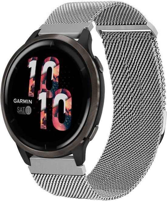 iMoshion Milanees 22mm Bandje - Zilver - Maat S - Geschikt voor Garmin, Samsung, Polar, en meer