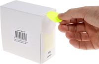 Rillprint Etiket 35mm 500st op rol fluor geel
