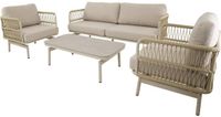 Lesliliving Lounge-Set Akiro Beige