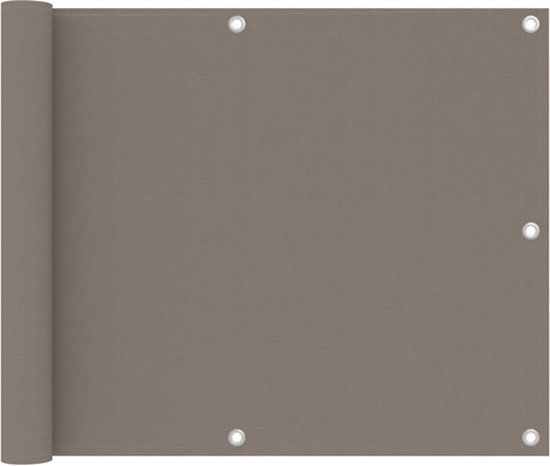 vidaXL Balkonscherm 75x300 cm Oxford Stof Taupe