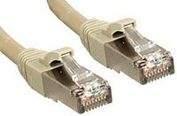 LINDY 45589 RJ45 netwerkkabel, patchkabel CAT 6 S/FTP 20,00 m grijs met vergrendelingsbeveiliging 1 stuk