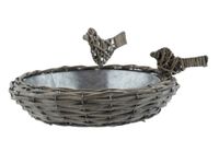 Van der Leeden Vogelvoerbak Wilg D30H6Cm Grijs