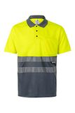 Poloshirt Velilla Polo met hoge zichtbaarheid L fluo yellow/grey