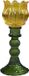 Mars & More Glas waxinelichthouder tulp geel 19cm