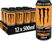 Monster Energy Rehab Peach Energy - 12 x 500 ml blikjes