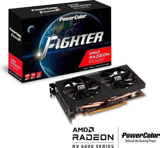 PowerColor AXRX 6600 8GBD6-3DH - Radeon RX 6600 - 8GB GDDR6