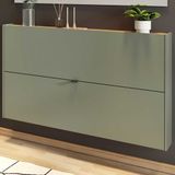 Germania Schoenenkast Elton | Satijngroen | 140 x 19 x 85 cm