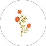 Bonateks Ronde digitaal bedrukte muismat, antislip onderkant, voor kantoor en thuis, diameter: 22 cm