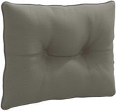 vidaXL Coussin de dossier PUTTEN 100% Polyester Gris 60 x 40 x 10 cm