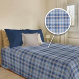 PENSIERI DELICATI Sprei 220 x 280 cm, 100% piqué-katoen, Ben Blue