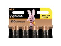 Duracell Plus Power AA-Alkaline-Batterien, 8er-Pack
