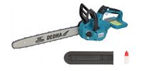 DEDRA 18" draadloze kettingzaag, 2x 18 V, 18" geleiderail, dubbele voeding, met veiligheidsrem, borstelloze motor, gereedschaploze kettingspanning, accu/lader niet inbegrepen