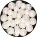 Decoris Kaemingk B.V. Kerstversiering kunststof kerstballen parelmoer wit 6-8-10 cm pakket van 44x stuks