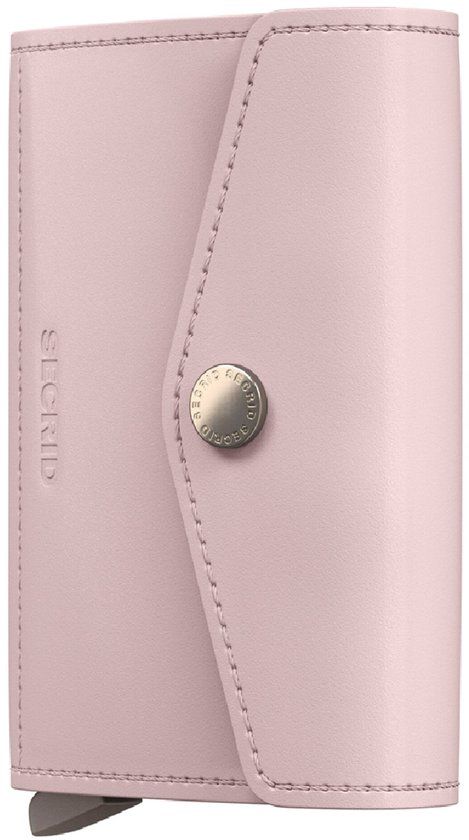 Secrid Enveloppe Pebble Portemonnee Leer Roze