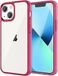 Beschermhoesje Apple Beschermhoesje voor iPhone 13 Mini 5,4 inch, schokbestendig, transparante achterkant, krasbestendig (rood)