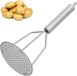 Pilon à pommes de terre - Poignée ergonomique - Acier inoxydable