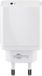 Goobay 57749 Chargeur rapide USB-C PD 25W Blanc