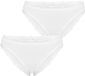 NUR DIE Brasilslip Invisible Seamless Lace Dames Wit 2-pack