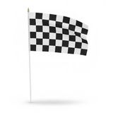 Merkloos / Sans marque Finish vlag zwaaivlag - 30 x 45 cm - Race thema feestartikelen