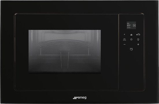 Smeg FMI120B3 - Built-in Grill Microwave - 20L - 800W - Black