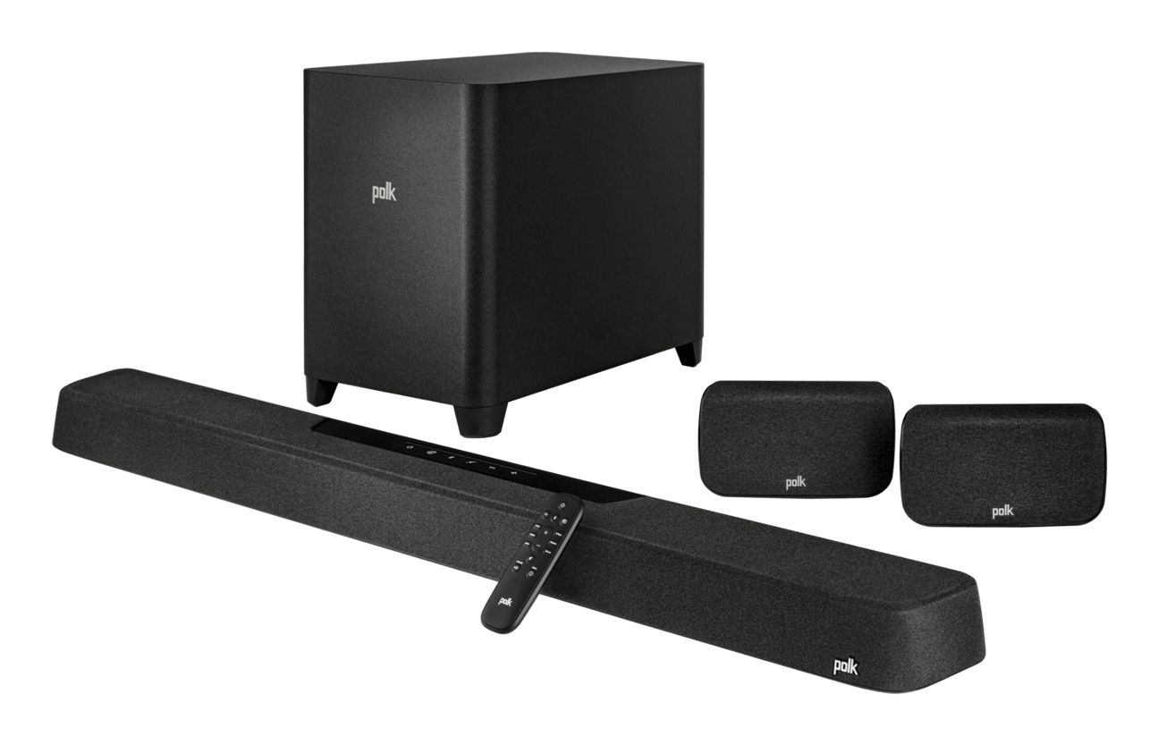 Polk Audio Polk MagniFi Max AX SR - Soundbar met draadloze subwoofer en achterspeakers - Zwart