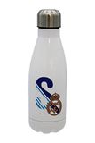 Real Madrid CF Real Madrid Roestvrij Staal Gepersonaliseerde Fles Met Letter S 550ml Wit