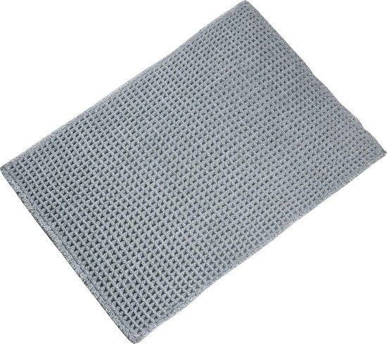 Differnz Wafel Badmat - 50 x 80 cm - Olijf - Acryl/Polyester