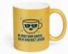 sublimatievoordeel Gouden Glitter Mok - Ik Hou Van Grote En Ik Kan Niet Liegen Koffiemok
