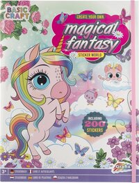 Grafix Magisch Fantasy Unicorn Stickerboek - 200 stickers - Meisjes - 3+ jaar