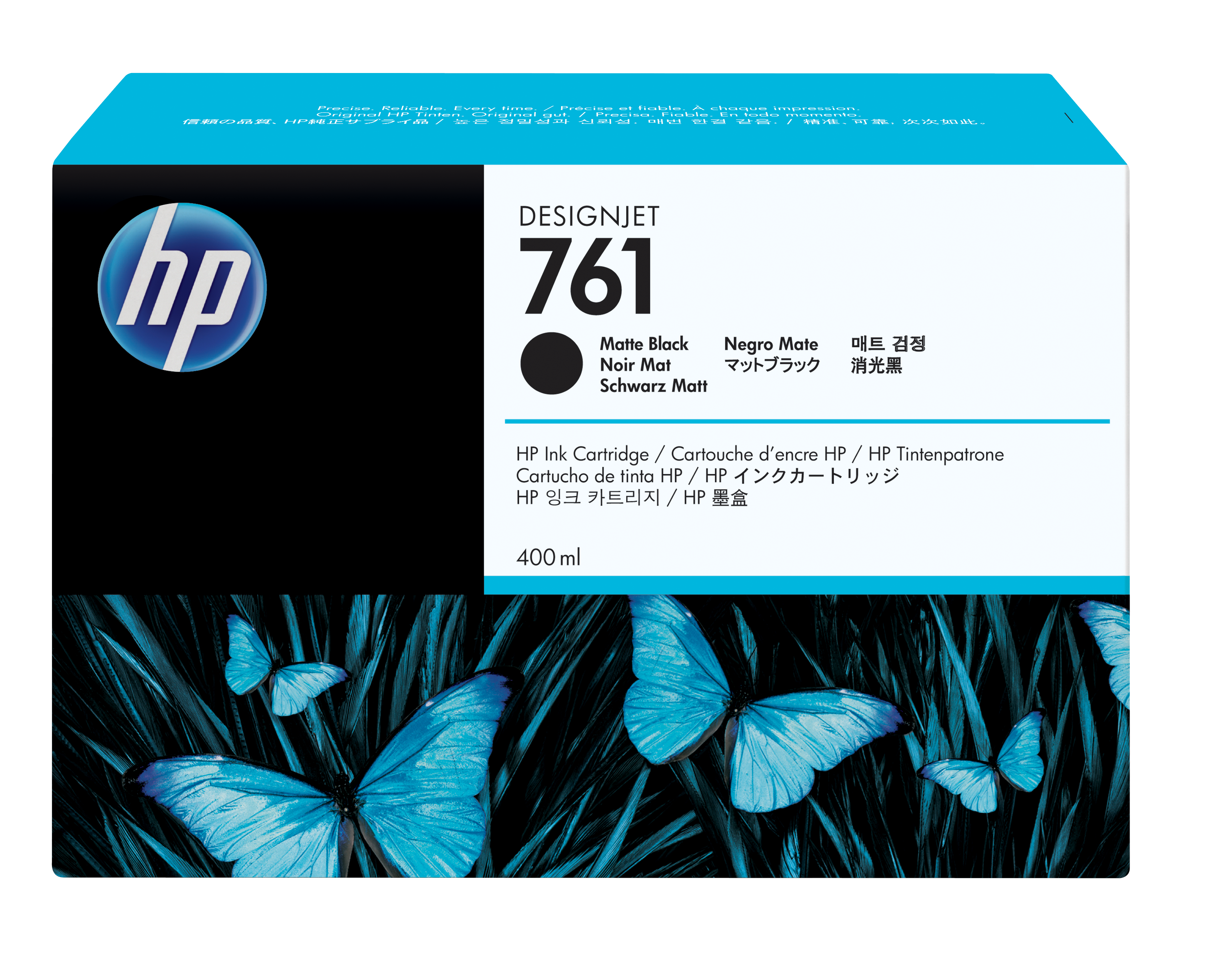 HP 761 DesignJet Ink Cartridge - 400 ml - Black