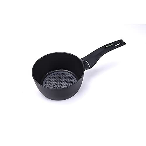 Moneta Nova steelpan - 16 cm - zwart - aluminium