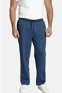 Charles Colby Charles Colby +FIT Collectie geruite relaxed joggingbroek BARON TURNER Plus Size blauw