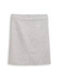 Tom Tailor - Comfortabele rok in gemêleerde look - Maat 40 - medium silver grey melange