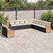 Maison Exclusive - Ensemble de jardin, 11 pièces, avec coussins, noir, en polyrotin