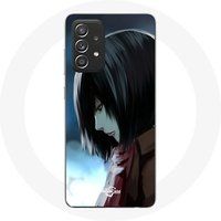 Maniacase Hoesje voor Samsung Galaxy A52 Mikasa Ackerman Attack of the Titans Manga Anime