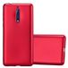 Cadorabo Hoesje geschikt voor Nokia 8 2017 in METALLIC ROOD - Beschermhoes gemaakt van flexibel TPU silicone Case Cover