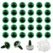 OEM Yeux de sécurité 12 mm vert 30 pièces avec rondelles