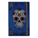 Stifflex Premium Calaca Blue Notitieboek, 13 x 21 cm, M A5, klassiek notitieboek, dagboek, dagboek, dagelijks notitieblok, hardcover en elastisch, FSC-gecertificeerd, hoogwaardig