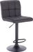 Bolt Edge Tabouret de bar - Dossier haut - Ergonomique - Hauteur d'assise 60-82cm - Anthracite
