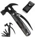 Merkloos / Sans marque green-goose Multitool gereedschap, 25-in-1 opvouwbare roestvrijstalen multifunctionele tang, multitools als snijder, flesopener en karabijnhaak, met 11 schroevendraaierbits en riemcliptas