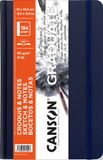 CANSON Graduate Sketch & Notes hardcover A5 schetsboek, 90 g/m², 184 pagina's, blauw