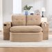 STILVORA Canapé-lit 165 cm - 2 places 2-en-1 avec fonction inclinable, porte-gobelets et poches latérales - Pour salon et coin chambre - Cordon kaki
