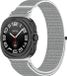 By Qubix - Nylon Sport loop bandje - Lichtgrijs - Geschikt voor Samsung Galaxy Watch Ultra / Ultra 2 - 47mm