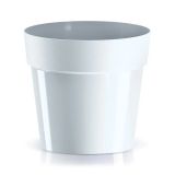 Prosperplast Pot de fleurs Cube Basic, blanc