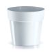 Prosperplast Pot de fleurs Cube Basic, blanc
