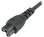 Startech 1m UK Laptop Power Cord, BS 1363 to C5 Clover Leaf